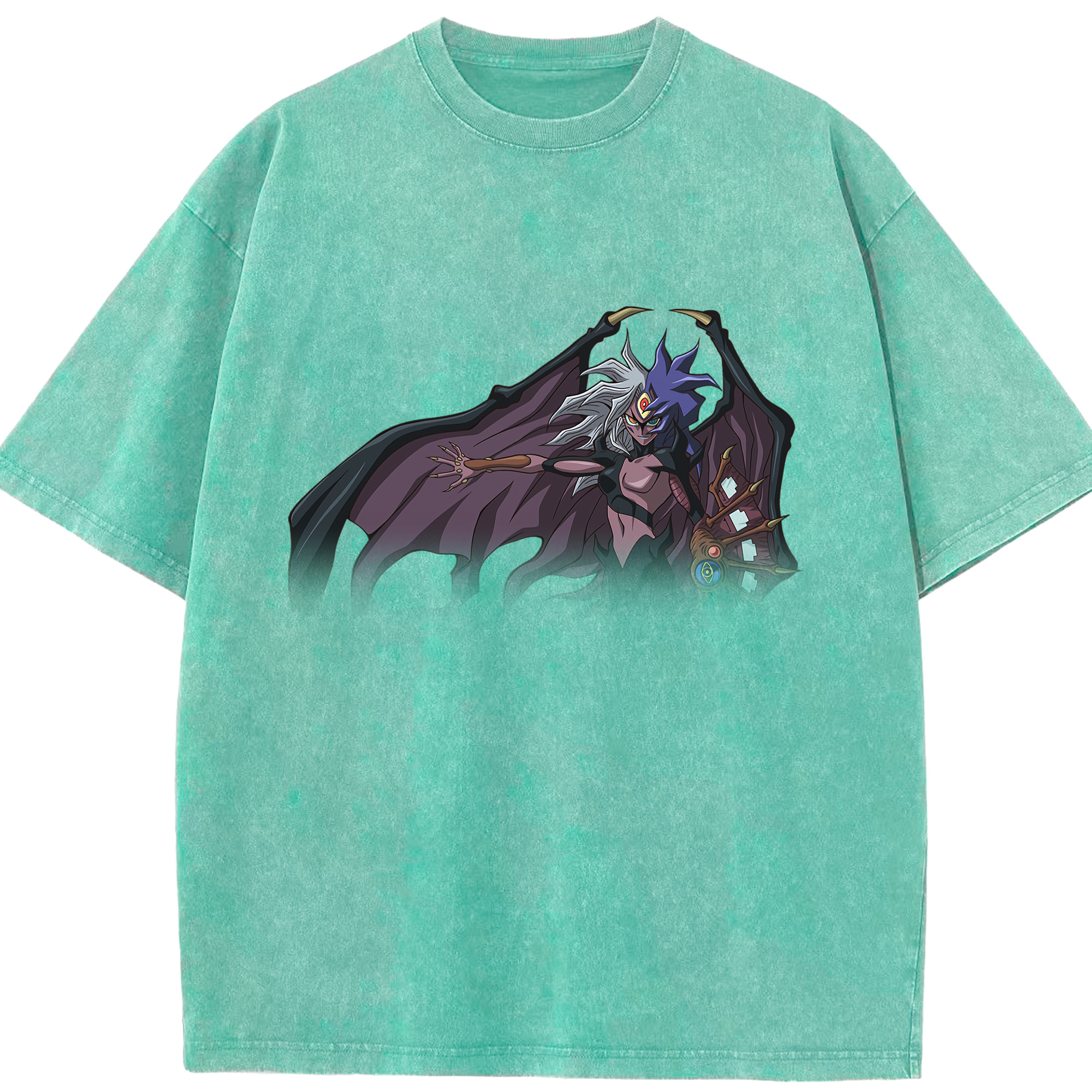 （画像用） 遊☆戯☆王 Yu-Gi-Oh! 綿100% ヴィンテージ風 半袖Tシャツ（フロントプリント）